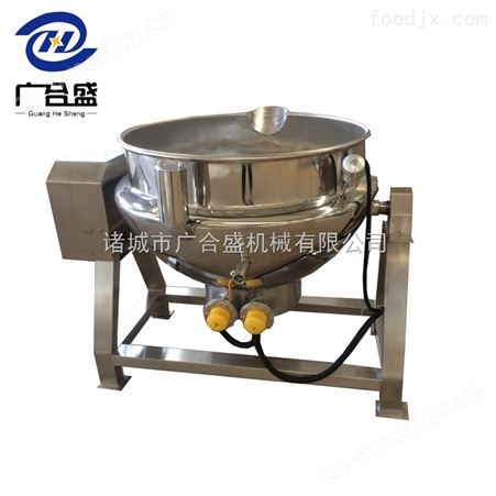 广合盛牛肉酱电加热夹层锅可倾式搅拌蒸汽锅蒸煮锅