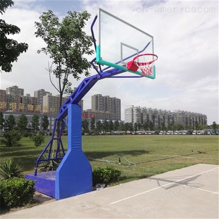 沧州奥缘体育 户外篮球架 165圆管篮球架 手动仿液压篮球架