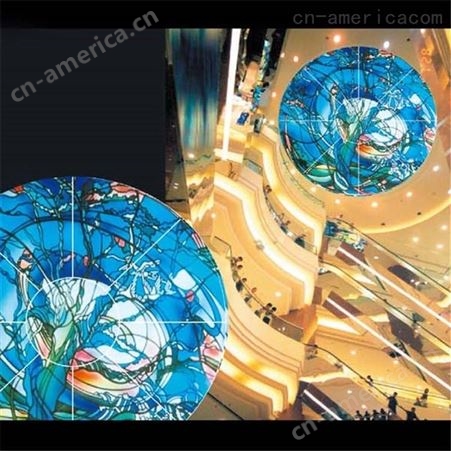 上海玉娇水景玻璃 彩绘玻璃 艺术铸造玻璃经典