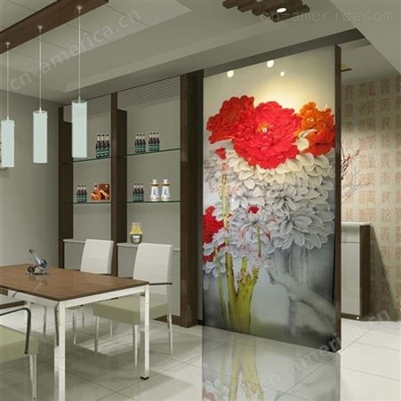 上海 玉娇-艺术装饰玻璃- 电视背景墙设计