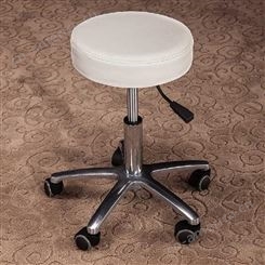 HJ豪匠美业 源头生产厂家定制铝合金五爪凳 金属师傅椅 美容凳美容院专用