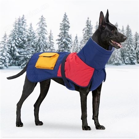 宠物狗狗衣服冬装加厚保暖杜宾德牧跨境中大型犬狗棉衣冬款现货