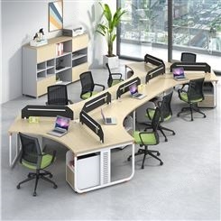 现代职员桌椅组合屏风6/8人位办公家具 员工电脑桌雅诺