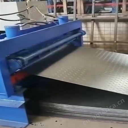铜铁铝板压柳叶纹机器 金属板材压花机 防滑板压瓦机用于工业板型