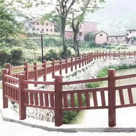 仿木护栏 户外景区池塘围栏栅栏 支持定制 景观栏杆