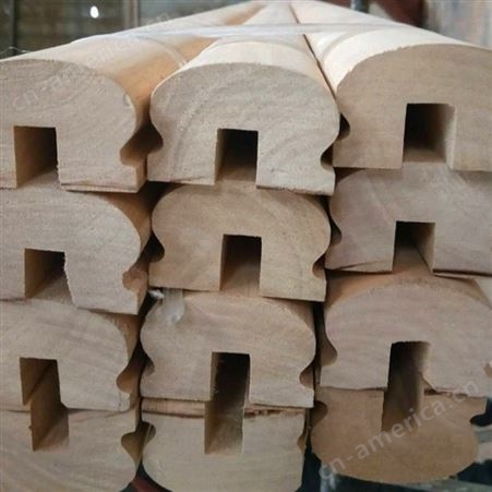 润步 烘干榉木 护栏工程 木扶手烤漆 支持实木楼梯定制