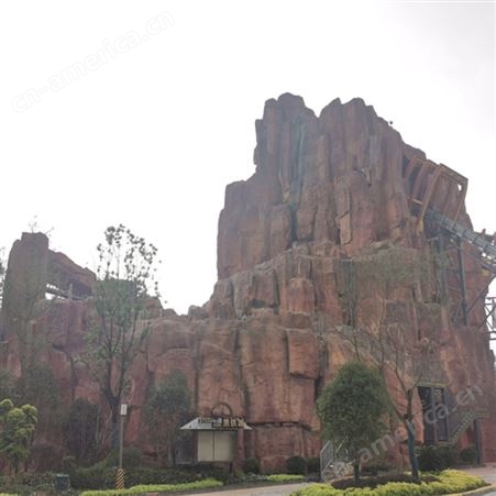 鹤 壁水泥塑石假山 千层石假 山出售 广雕生态园林支持来图定制