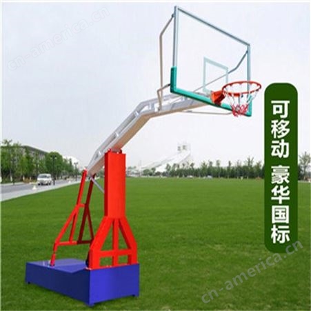 华丽体育篮球架户外学校成人标准移动平箱比赛训练室外广场小区大箱篮球架