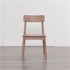 搏德森白蜡木实木餐椅原木家用北欧靠背椅子日式书桌椅