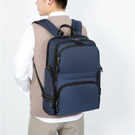 男士商务笔记本包电脑包高学生时尚休闲双肩背包可印logo通勤背包