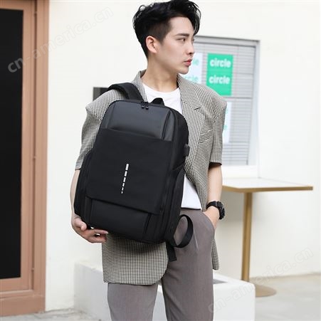 男士背包商务出差旅行李包大容量短途旅游日系电脑包防盗双肩包
