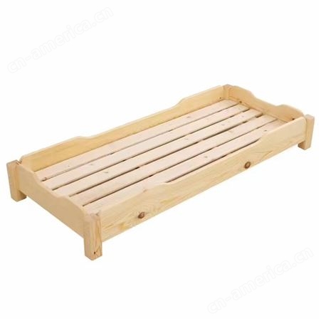 蕴力康体幼儿园午休实木床 早教午托班专用午睡木质加厚叠叠床