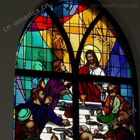 上海玉娇牌 艺术玻璃 镶嵌玻璃 教堂之艺术玻璃